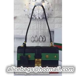 Hot Sell Gucci Cat Lock Leather Top Handle Bags 421997 Royal