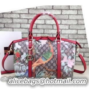 Low Price Gucci Blooms GG Canvas Medium Top Handle Bag 341503 Red