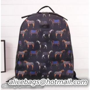 Buy Fashionable Gucci Backpack Horse Print 353476 Black