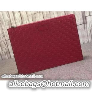 Top Quality Gucci Signature Leather Messenger Bag 429004 Red