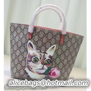 Generous Gucci Childrens GG Flowers Tote Bag 410812 Pink