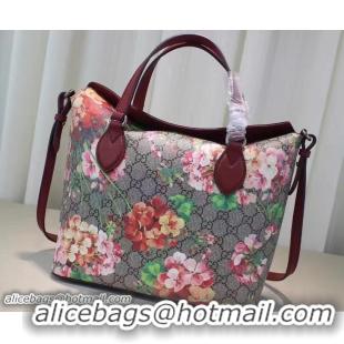 Good Quality Gucci GG Supreme Small Top Handle Tote Bag 429147 Blooms Red