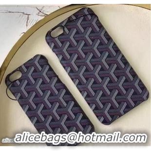 Low Price AAAAA Goyard iPhone Case GD890 Black/Purple