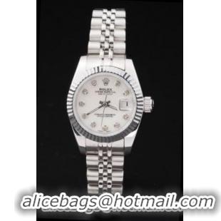 Rolex Datejust Mechanism Silver White Surface Watch-RD2455