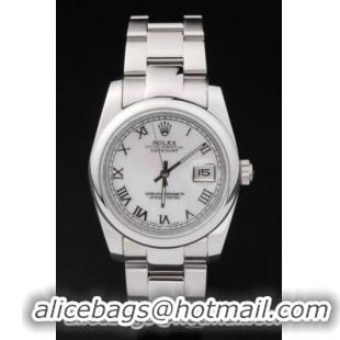 Rolex Datejust Swiss Mechanism Silver White Watch-RD2380