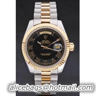 Rolex Day-Date Golden Black Surface Watch-RD2879