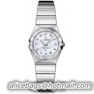 Omega Constellation Polished Quarz Mini Watch 158637AG