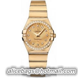 Omega Constellation Brushed Quarz Small Watch 158628B