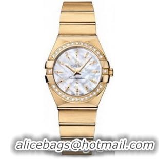 Omega Constellation Brushed Quarz Small Watch 158628E