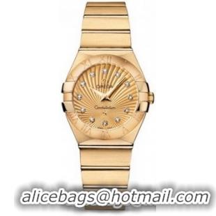 Omega Constellation Brushed Quarz Small Watch 158628N