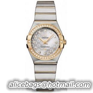 Omega Constellation Brushed Quarz Small Watch 158628AB