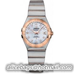 Omega Constellation Brushed Quarz Small Watch 158628AM