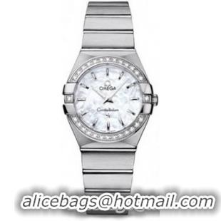 Omega Constellation Brushed Quarz Small Watch 158628AS