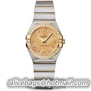 Omega Constellation Brushed Quarz Small Watch 158628T