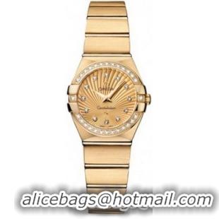 Omega Constellation Brushed Quarz Mini Watch 158627B