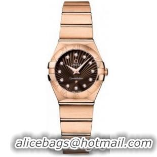 Omega Constellation Brushed Quarz Mini Watch 158627N