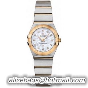 Omega Constellation Brushed Quarz Mini Watch 158627AK