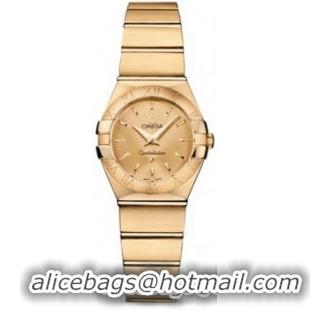 Omega Constellation Brushed Quarz Mini Watch 158627P