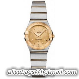 Omega Constellation Brushed Quarz Mini Watch 158627AM