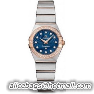 Omega Constellation Brushed Quarz Mini Watch 158627AC