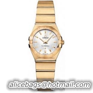 Omega Constellation Brushed Quarz Mini Watch 158627S