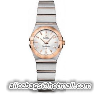 Omega Constellation Brushed Quarz Mini Watch 158627AQ