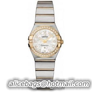 Omega Constellation Brushed Quarz Mini Watch 158627W