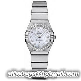 Omega Constellation Brushed Quarz Mini Watch 158627AS