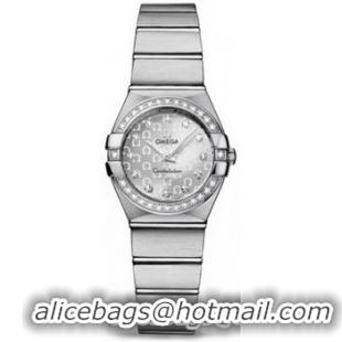 Omega Constellation Brushed Quarz Mini Watch 158627AU