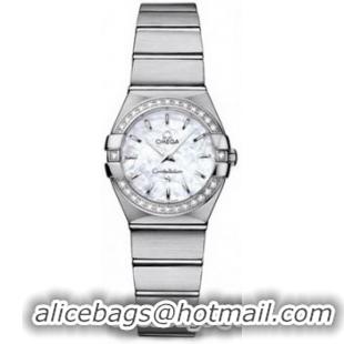 Omega Constellation Brushed Quarz Mini Watch 158627AX