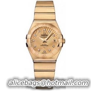 Omega Constellation Brushed Chronometer Watch 158626S