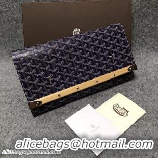 New Arrivals Goyard Original Monte-Carlo Clutch Bag 8980 Navy Blue