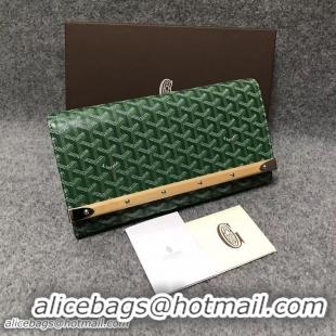 Newly Launched Goyard Original Monte-Carlo Clutch Bag 8980 Green