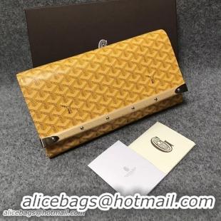 Free Shipping Discount Goyard Original Monte-Carlo Clutch Bag 8980 Yellow