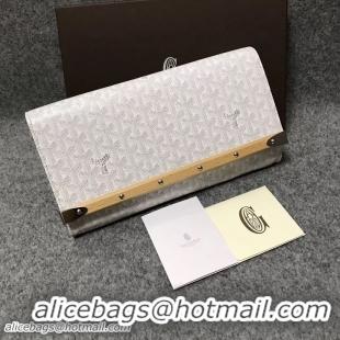 Buy Discount Goyard Original Monte-Carlo Clutch Bag 8980 White