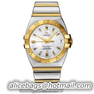 Omega Constellation Double Eagle Chronometer Series Fashionable Mens Wristwatch-1390.70.00