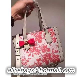 Best Quality Gucci Arabesque Canvas Tote Bag 443089 Pink