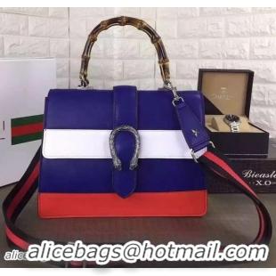 Custom Free Gucci Dionysus Leather Top Handle Bag 421999 Royal