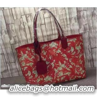 Sumptuous Gucci Reversible Leather Tote Medium Bag 368568 Arabesque Red