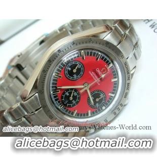 M-Schmacher SS Red Dial 7750 Working Chronos