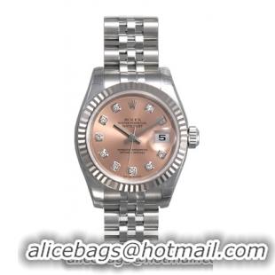 Rolex Lady Datejust Series Ladies 18kt White Gold Automatic Wristwatch 179174-PDJ