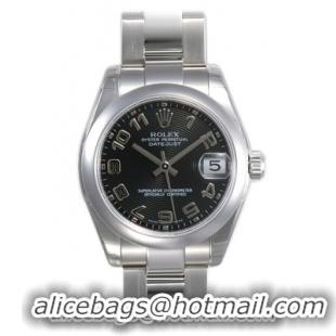 Rolex Datejust Series Fashionable Unisex Automatic Midsize Wristwatch 178240-BKCAO