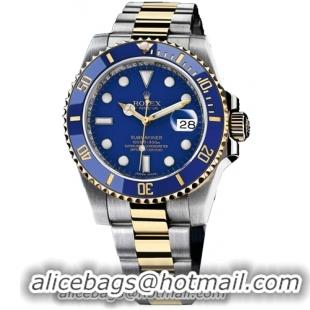 Rolex Submariner Series Stainless Steel and 18k Yellow Gold Oyster Bracelet Mens Wristwatch 116613-BLSO