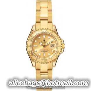 Rolex Yachtmaster Series 18kt Yellow Gold Unidirectional Rotating Ladies Automatic Wristwatch 169623-CSO