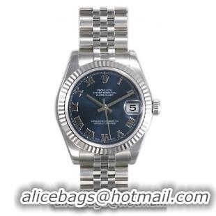 Rolex Datejust Series Unisex Automatic Midsize Wristwatch 178274-BLRJ