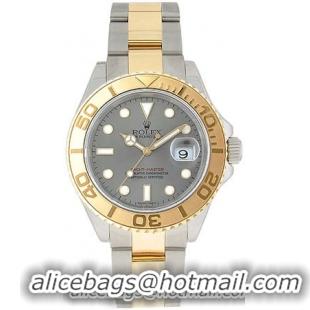 Rolex Yachtmaster Series Elegant Mens Automatic 18kt Yellow Gold Unidirectional Rotating Wristwatch 16623-GYSO