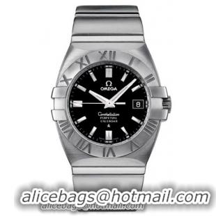 Omega Constellation Double Eagle Chronometer Series Mens Stainless Steel Wristwatch-1513.51.00