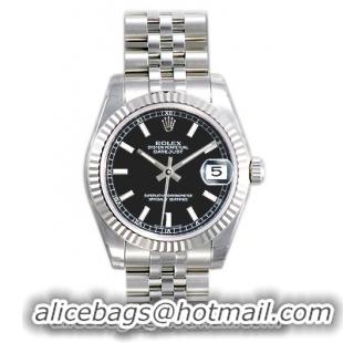 Rolex Datejust Series Unisex Automatic Midsize Wristwatch 178274-BKSJ