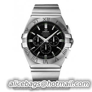 Omega Constellation Double Eagle Chrono Series Mens Stainless Steel Wristwatch-1514.51.00