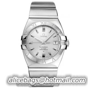 Omega Constellation Double Eagle Chronometer Series Mens Stainless Steel Wristwatch-1501.30.00